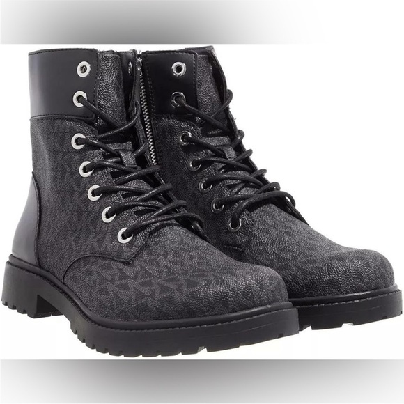 Michael Kors Black Combat Boots - Picture 1 of 7